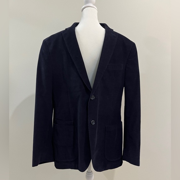 Men's JKT New York Corduroy Navy Blazer 42R - Picture 1 of 6